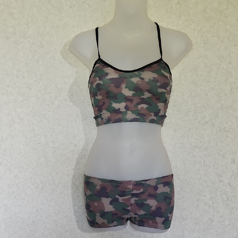 Camo Print Women's Intimate Set